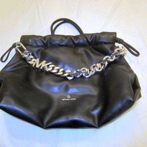 Michael Kors Lina Black and Silver Tote Bag